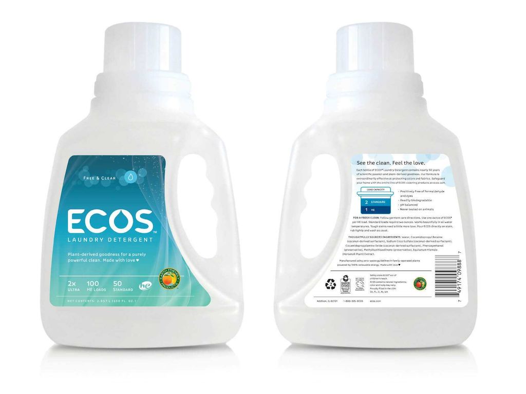 Metadesign Earth Friendly Products Ecos Laundry Detergent Packaging