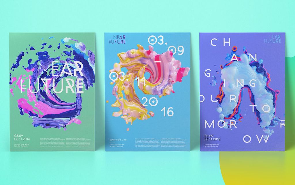 Metadesign Near Future Summit Brand Posters